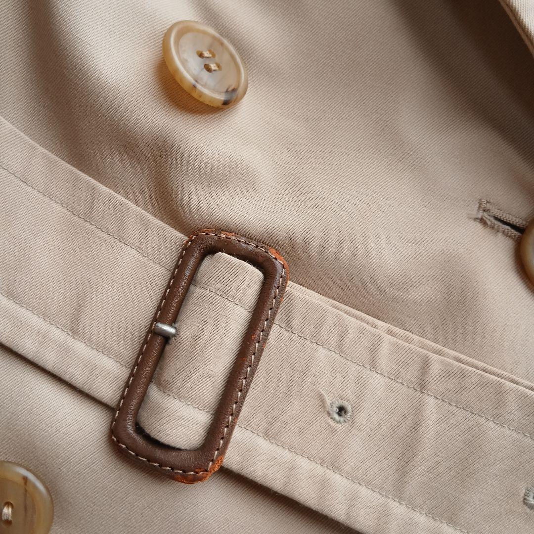 【BURBERRY】ヴィンテージ　ノバチェック　ロングトレンチコート　ベージュ