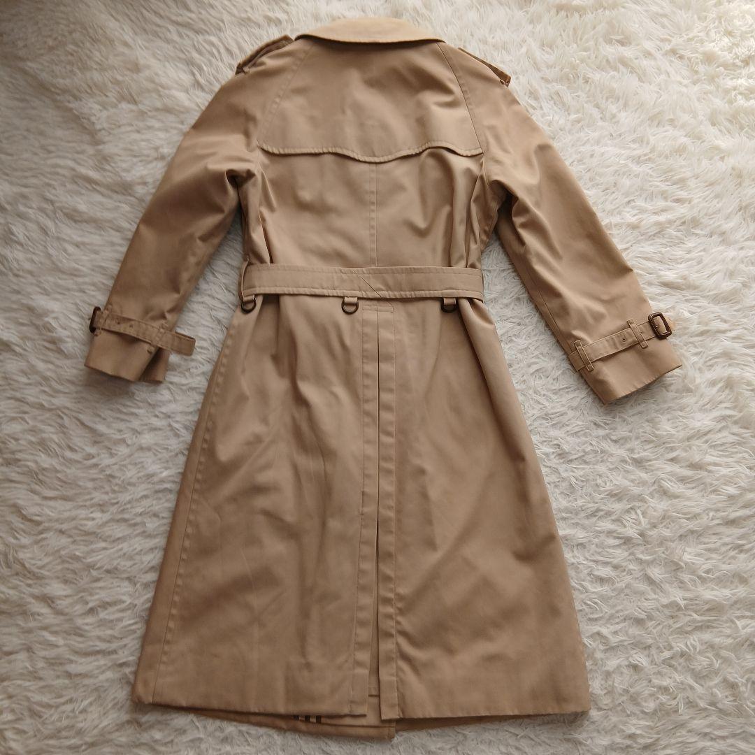 【BURBERRY】ヴィンテージ　ノバチェック　ロングトレンチコート　ベージュ
