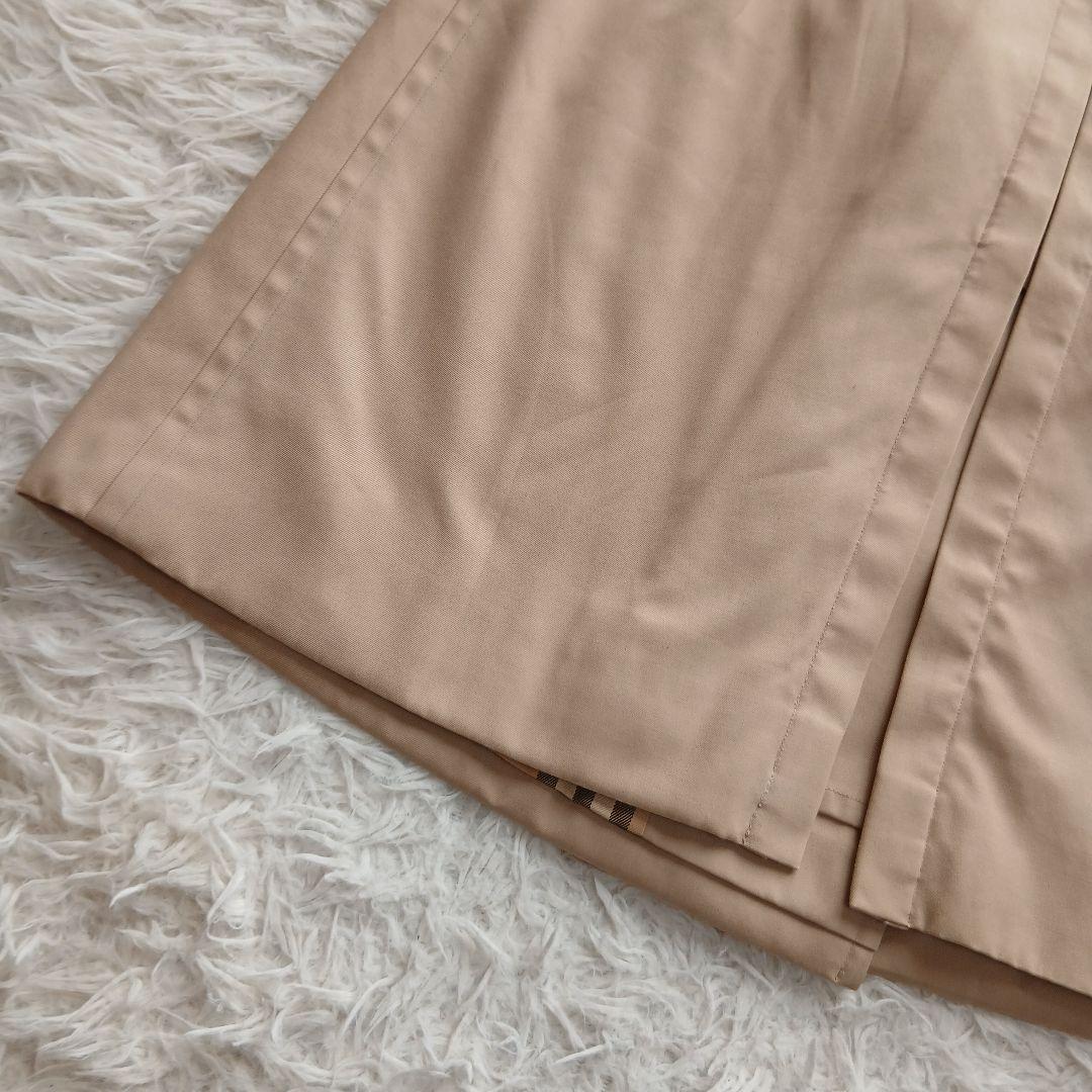 【BURBERRY】ヴィンテージ　ノバチェック　ロングトレンチコート　ベージュ