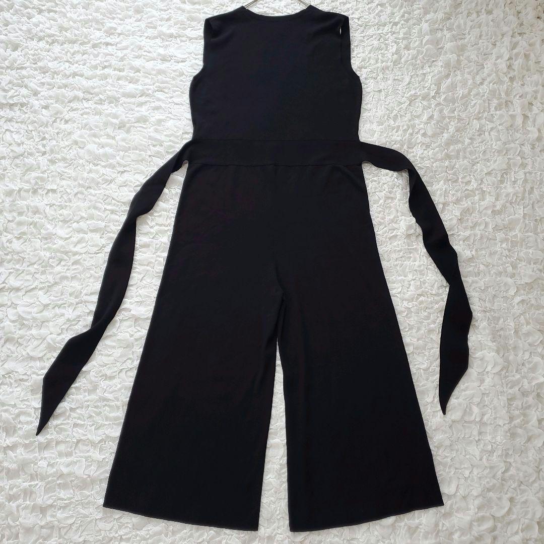 【新品タグ付き】セオリーリュクス　サロペット　オールインワン　ウエストリボン　黒