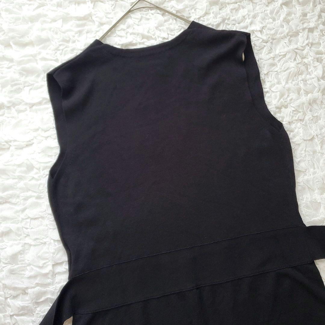 【新品タグ付き】セオリーリュクス　サロペット　オールインワン　ウエストリボン　黒