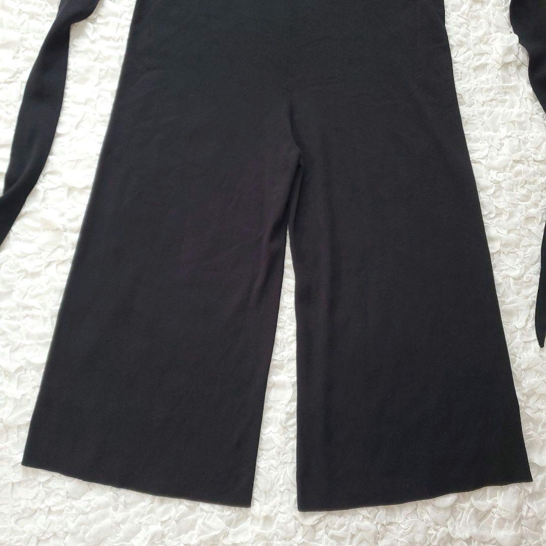 【新品タグ付き】セオリーリュクス　サロペット　オールインワン　ウエストリボン　黒