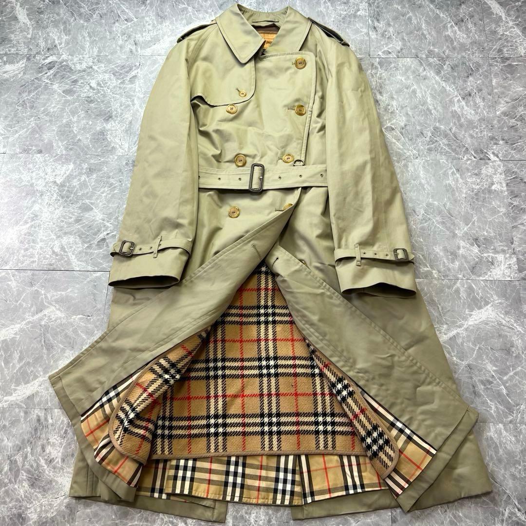 美品♡バーバリー　トレンチコート　ベルト　ライナー　カーキ　ノバチェック