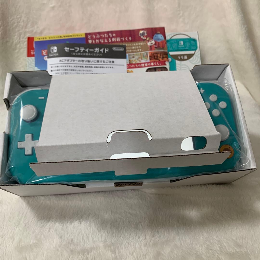 美品Nintendo Switch Lite あつ森まめきち＆つぶきちアロハ柄