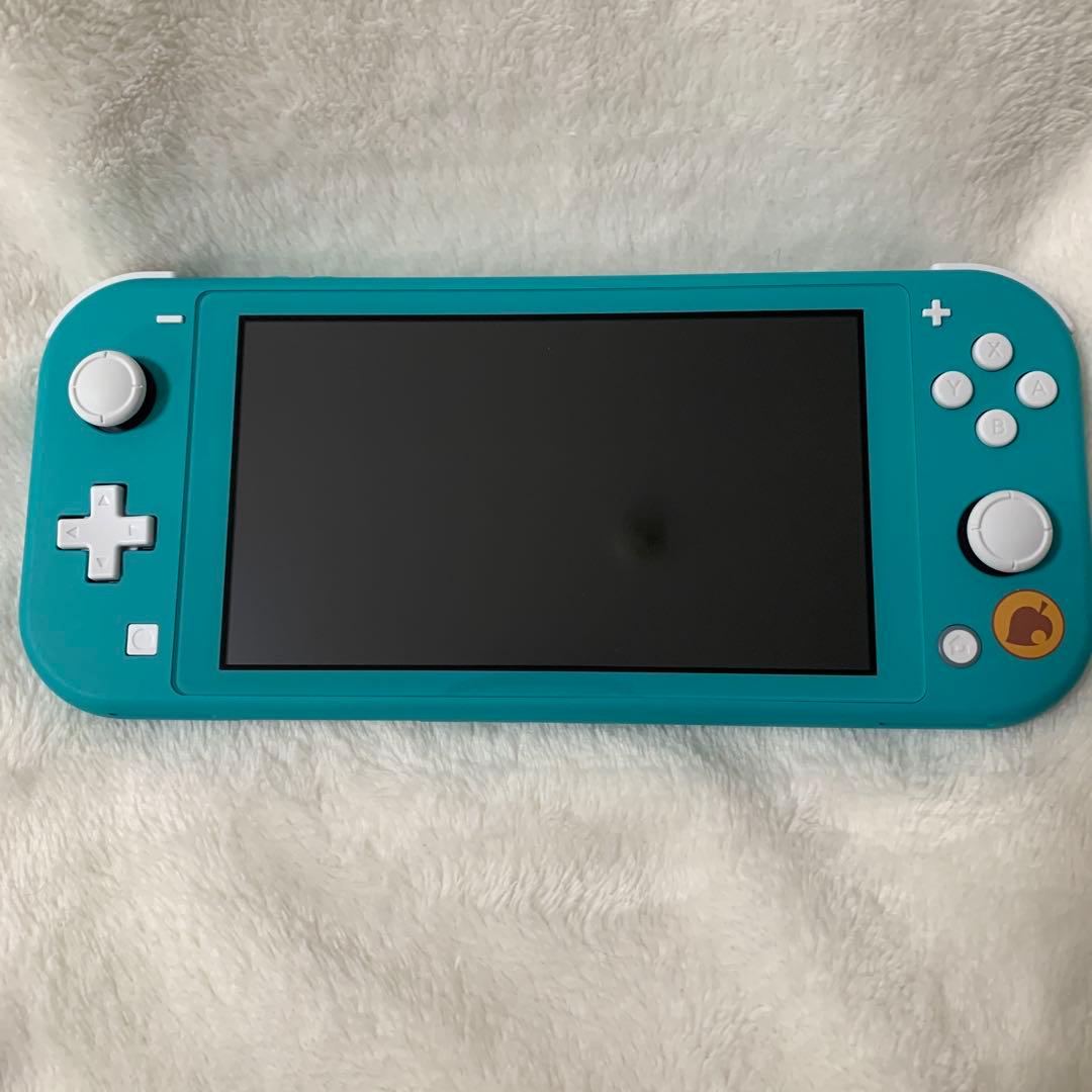 美品Nintendo Switch Lite あつ森まめきち＆つぶきちアロハ柄