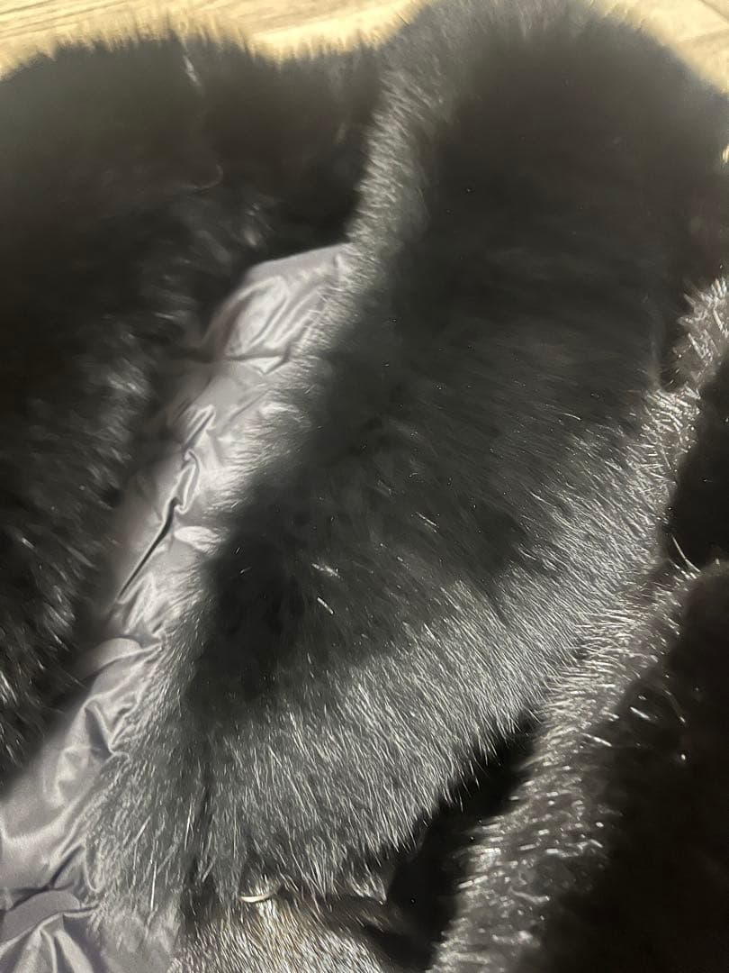 ミンクロングコート フォックスファー襟・袖付きfur coat海外商品