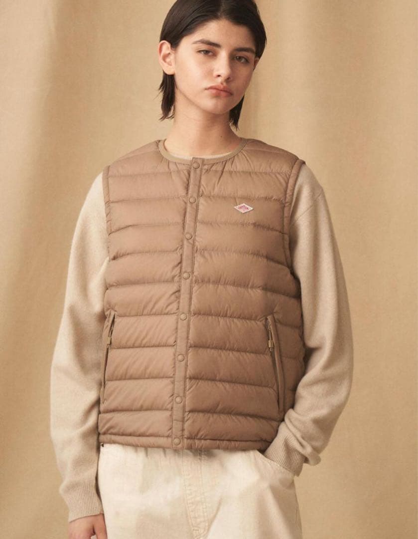 DANTON 　ダントン　インナーダウンベスト　M WOMEN