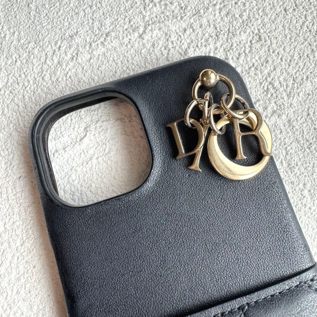 DIOR レディディオール iPhone15ケース キルティング カナージュ