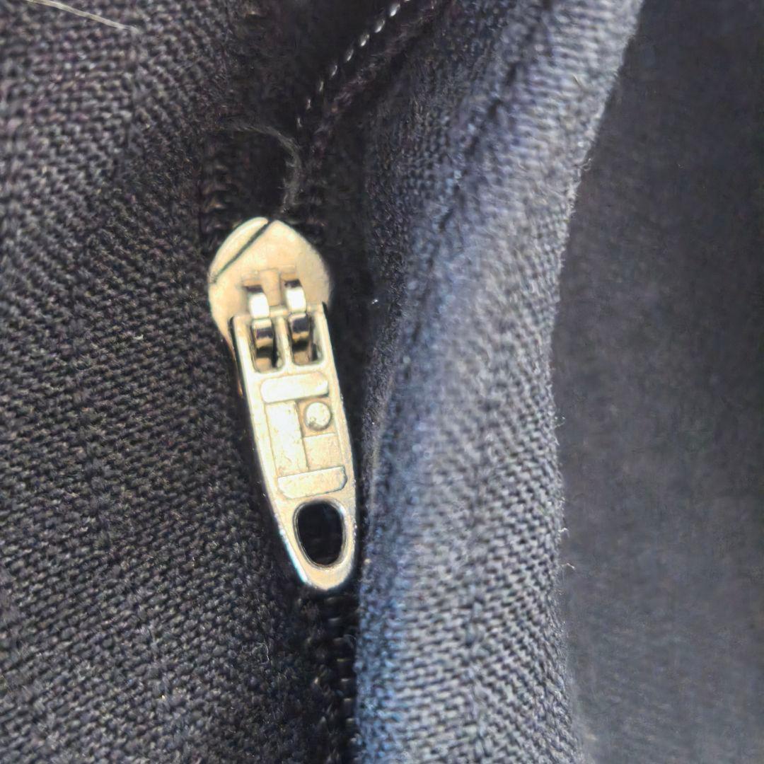 70s 80s ドイツ　ユーロヴィンテージ　ストライプ　スラックス　ブラック