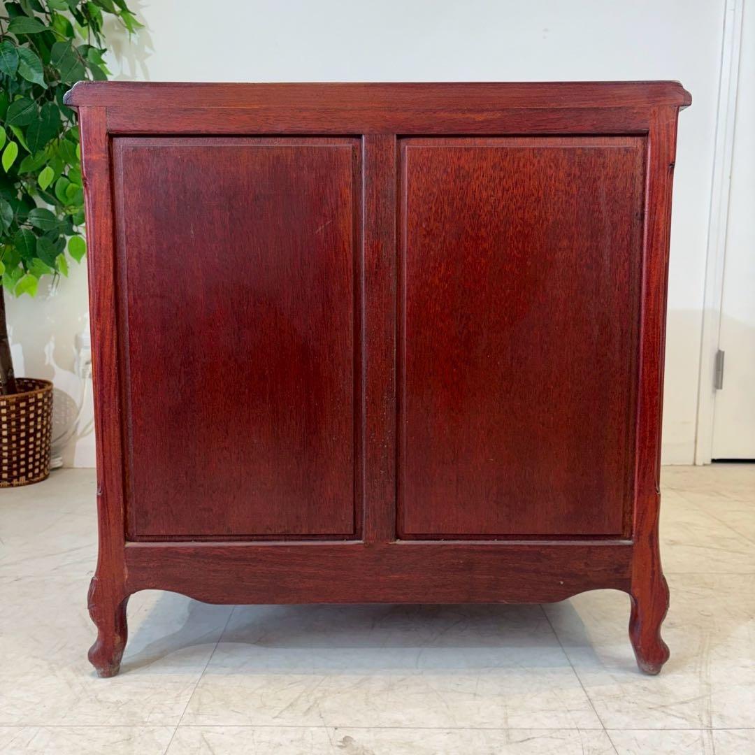 アジアンヴィンテージ　唐木家具　猫脚　4段チェスト