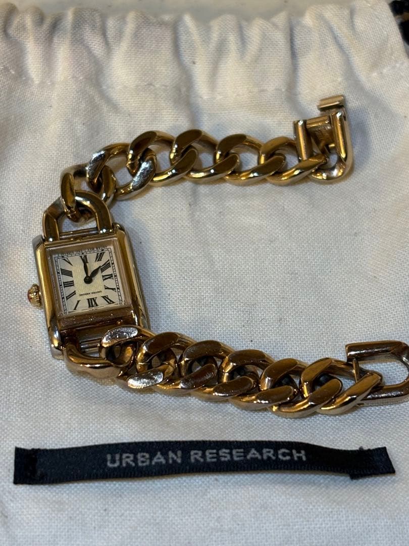 unitedarrows チェーンブレスレット腕時計(ゴールド)