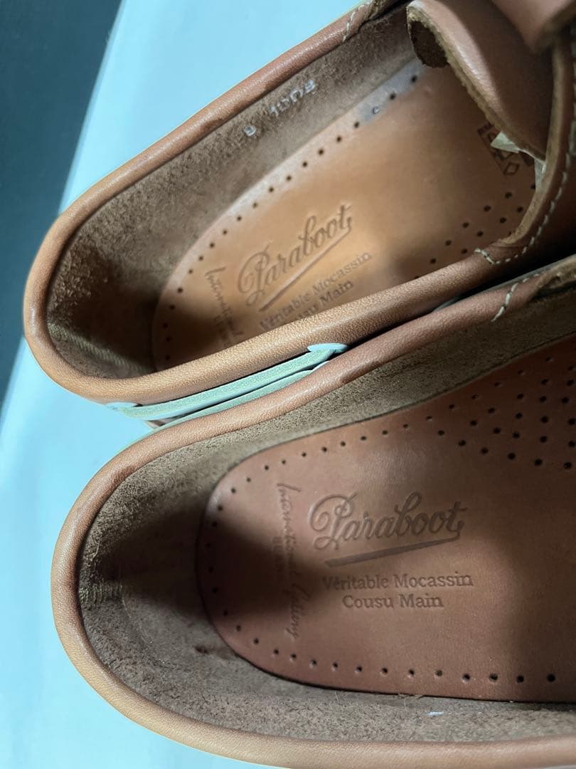 パラブーツ バース キルト付き モカシン デッキシューズ UK8