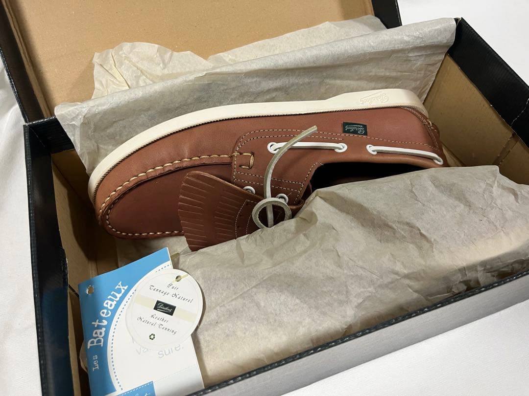 パラブーツ バース キルト付き モカシン デッキシューズ UK8