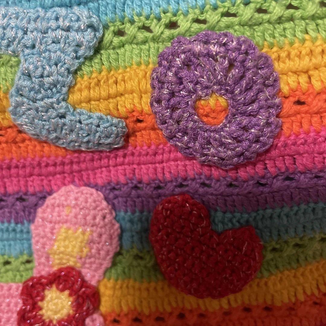 希少　メゾピアノ　ニット　キャミワンピース　L キッズ　ブランド　棉100美品