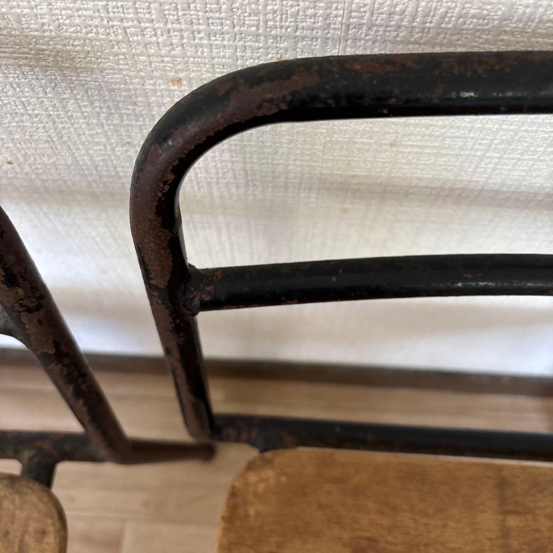 懐かしい幼稚園の椅子2脚セットアンティーク