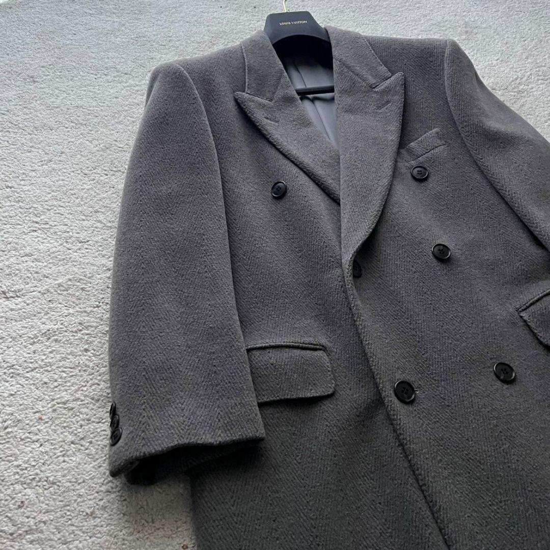 ✨高級紳士服✨チェスターロングコート ダブル 6B 菅田将暉 カシミヤ XL相当