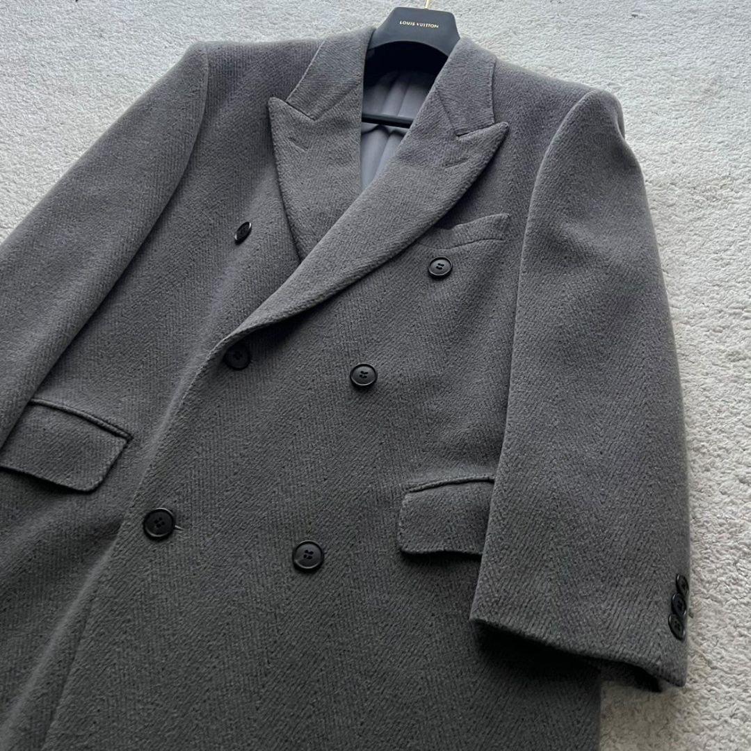 ✨高級紳士服✨チェスターロングコート ダブル 6B 菅田将暉 カシミヤ XL相当