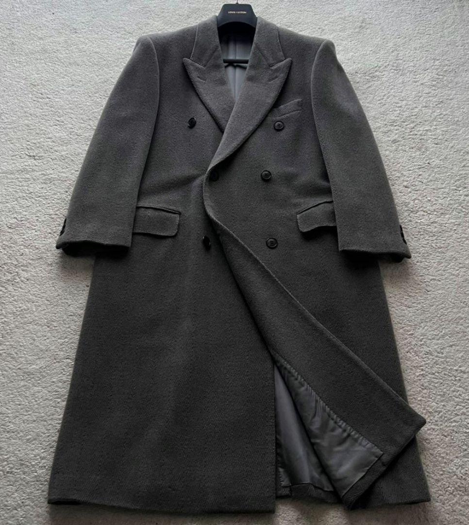✨高級紳士服✨チェスターロングコート ダブル 6B 菅田将暉 カシミヤ XL相当