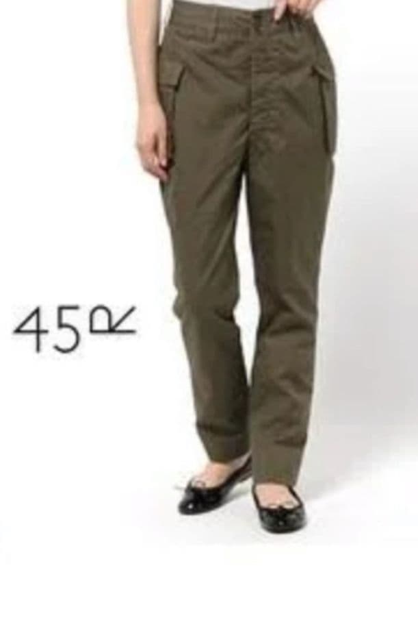 45R 綿ナイロンオックスフォード馬比女カーゴパンツ　ベイカーパンツ　М