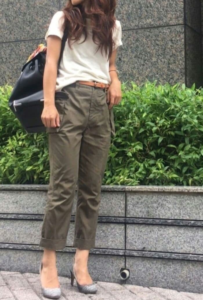 45R 綿ナイロンオックスフォード馬比女カーゴパンツ　ベイカーパンツ　М