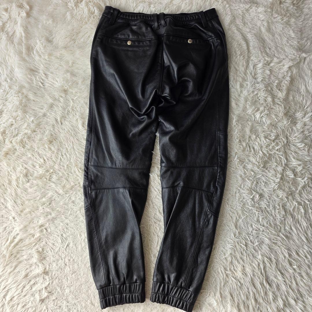 【極美品/稀少3L】KADOYA レザーパンツ カーゴパンツ ライダース 牛革