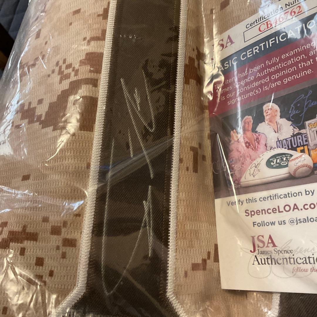 Yu Darvish サイン入り Padres 迷彩ジャージ WBC JSA