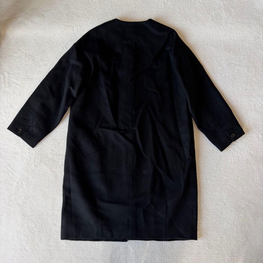 cocoti0822 SUPER 100 シャギーノーカラーコート 未使用