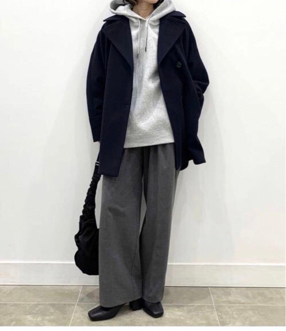 新品　GU コージーメルトンケープコート　XL