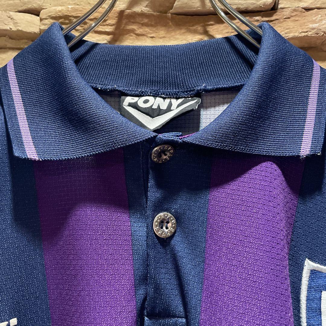 【極希少】90s'美品/pony×トッテナム/スパーズ/長袖ユニフォーム/紫/L