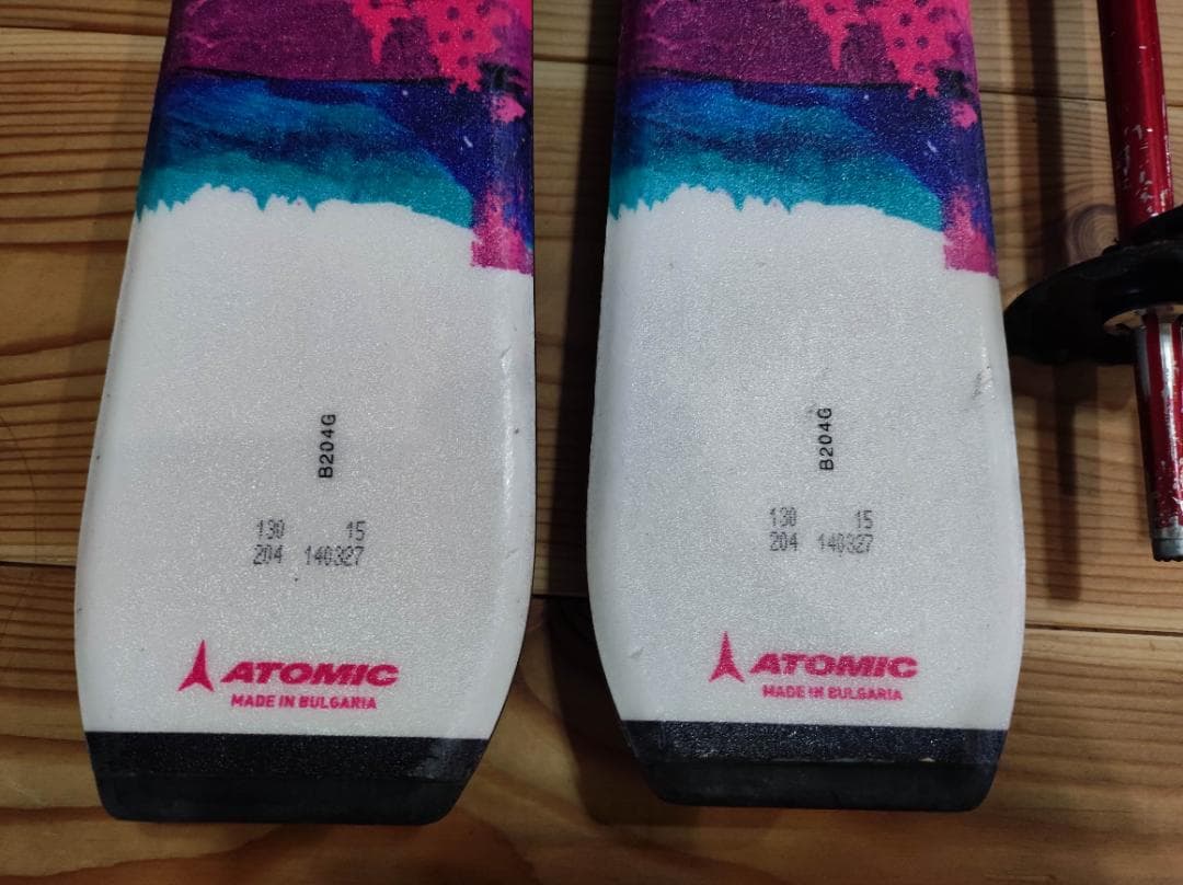 【中古】Atomic X-Can 2 スキー 板／130㎝スキーブーツ、ストック