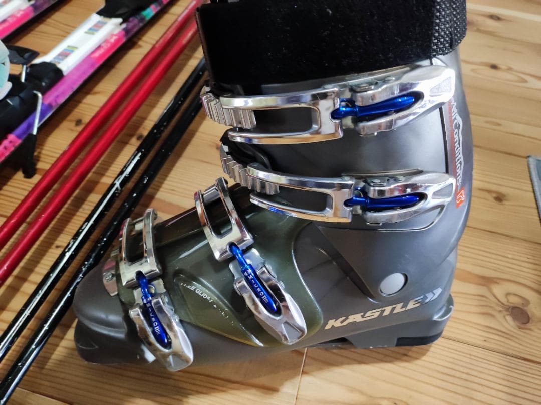 【中古】Atomic X-Can 2 スキー 板／130㎝スキーブーツ、ストック