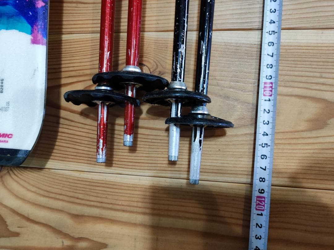 【中古】Atomic X-Can 2 スキー 板／130㎝スキーブーツ、ストック