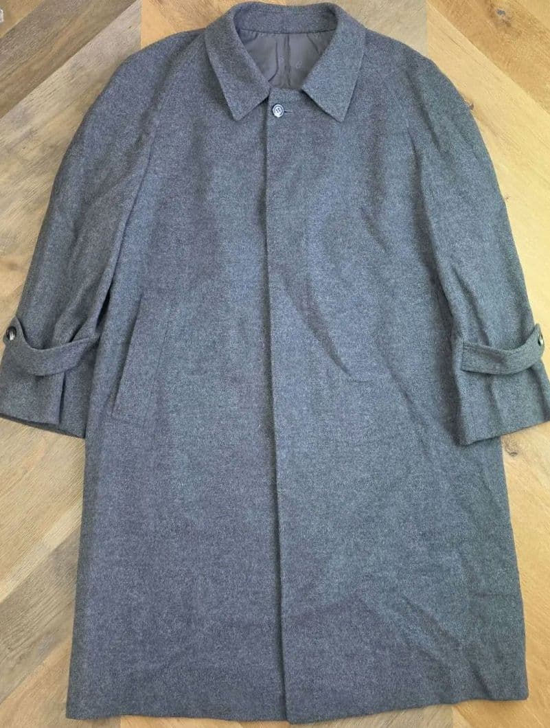 クリスチャンディオール グレー チェスターコート ウール混紡 y54