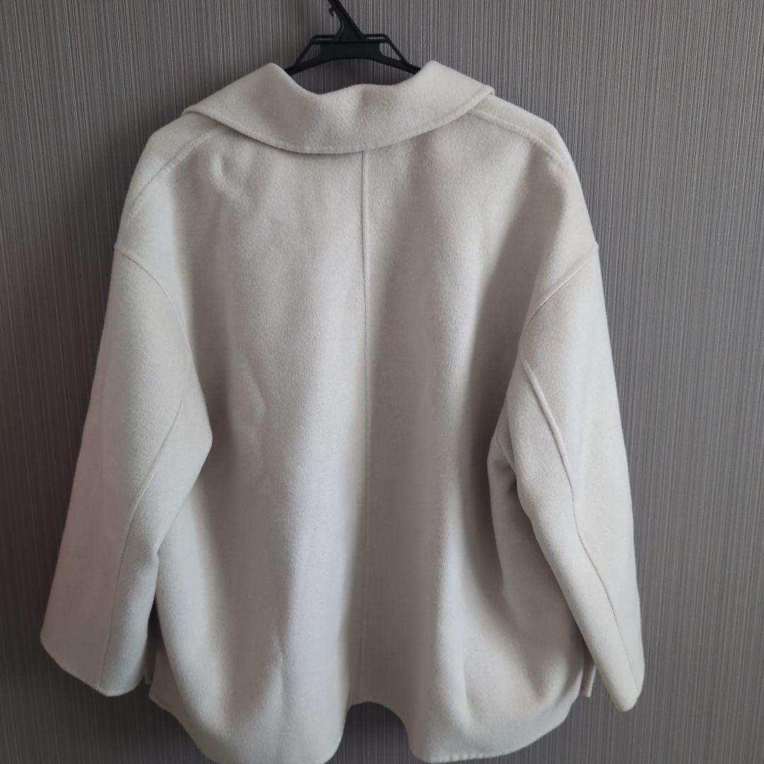 Ballseyプレミアムウールリバー オープンカラーショートコート 36