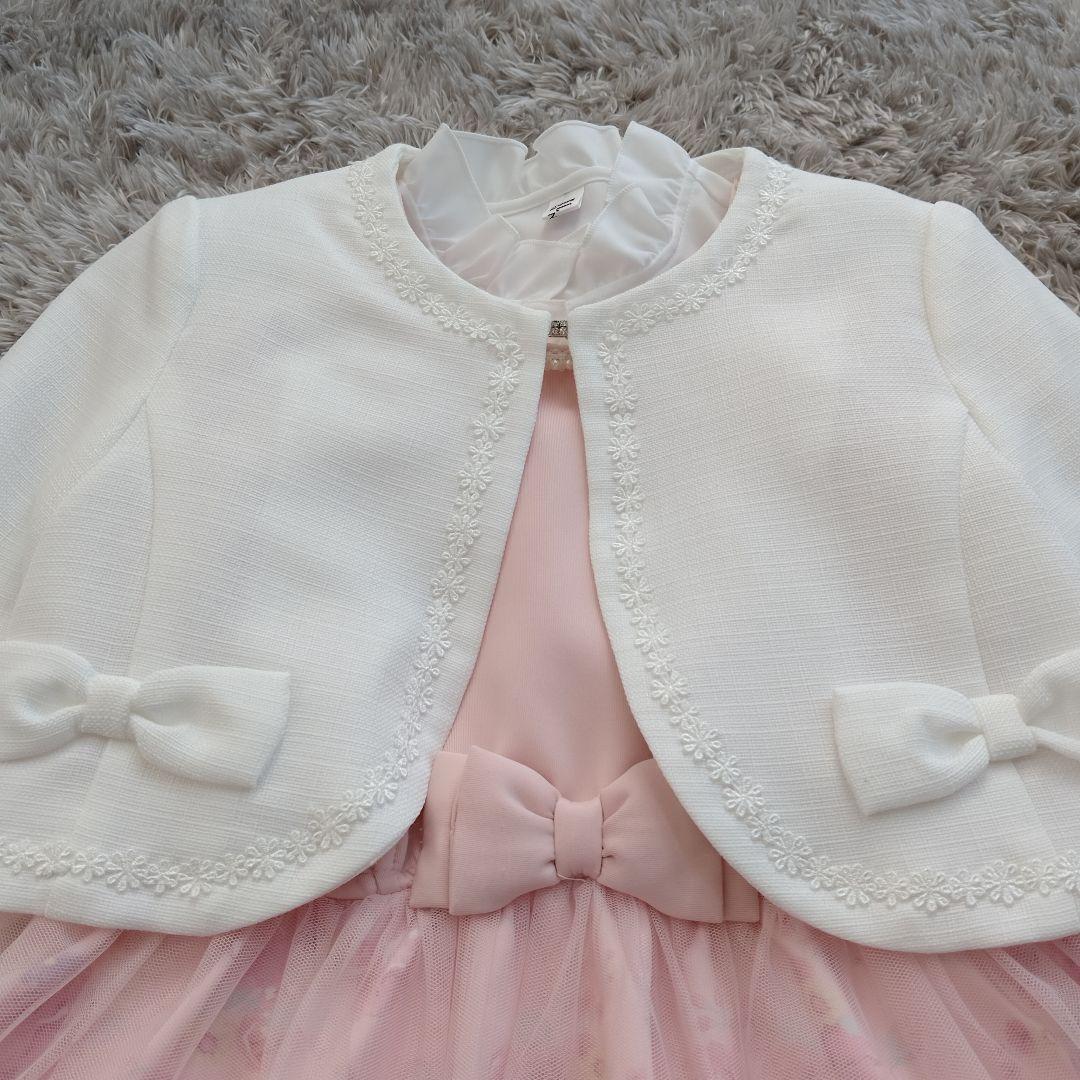 未使用級❗️エニィファム　女の子　キッズ　スーツ　入学　120 ELLEピンク