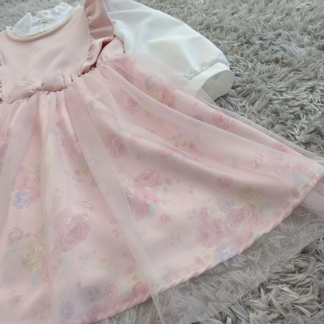 未使用級❗️エニィファム　女の子　キッズ　スーツ　入学　120 ELLEピンク