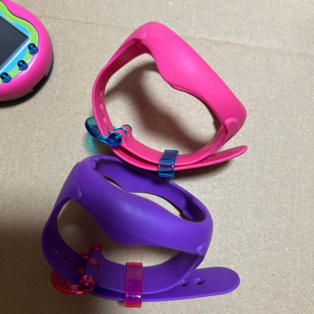 たまごっちuni 本体　２体セット　バンド2個セット　ピンク　パープル　箱無し