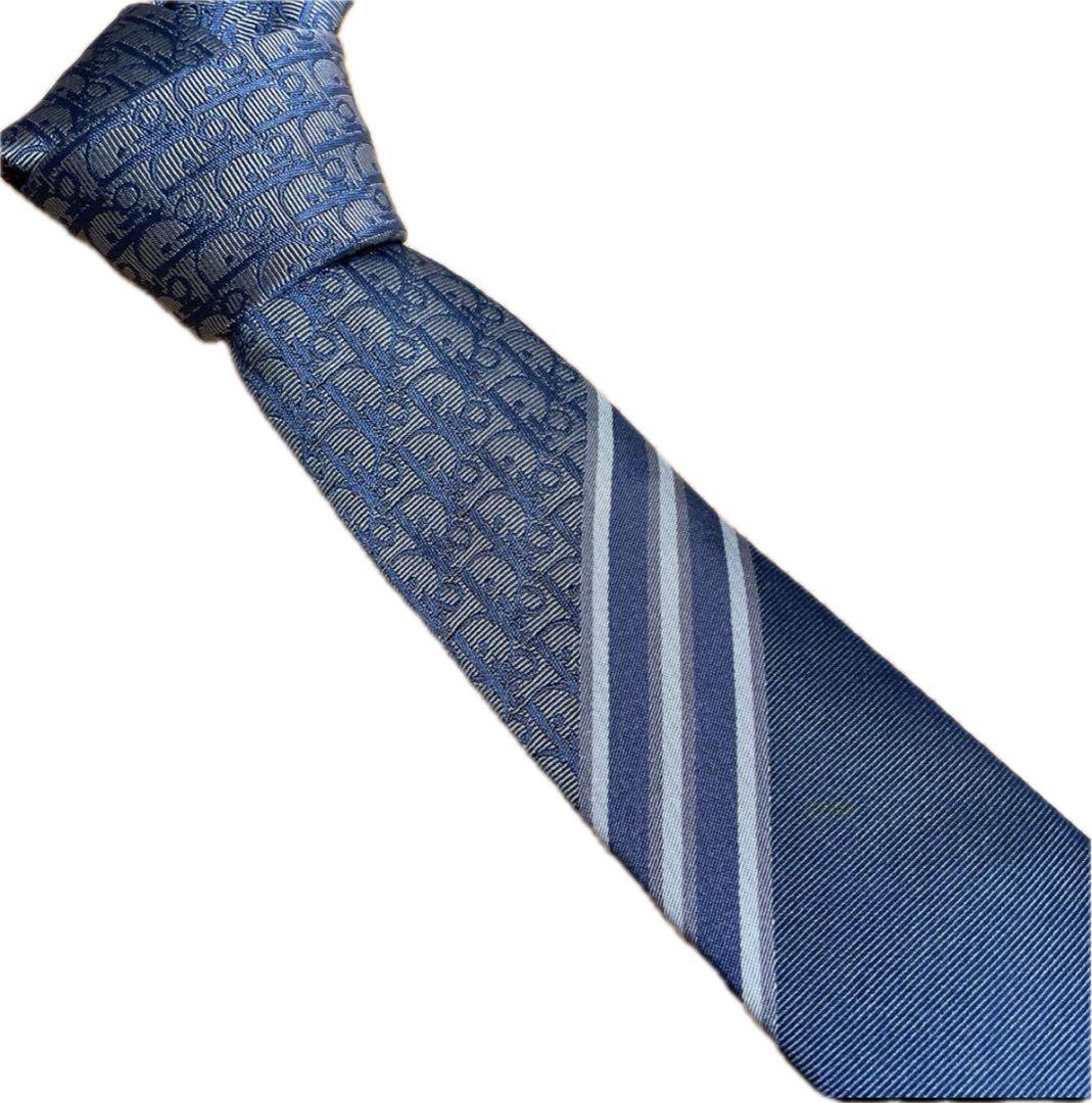 ディオール Dior ネクタイストライプ オブリーク ジャガードトロッター