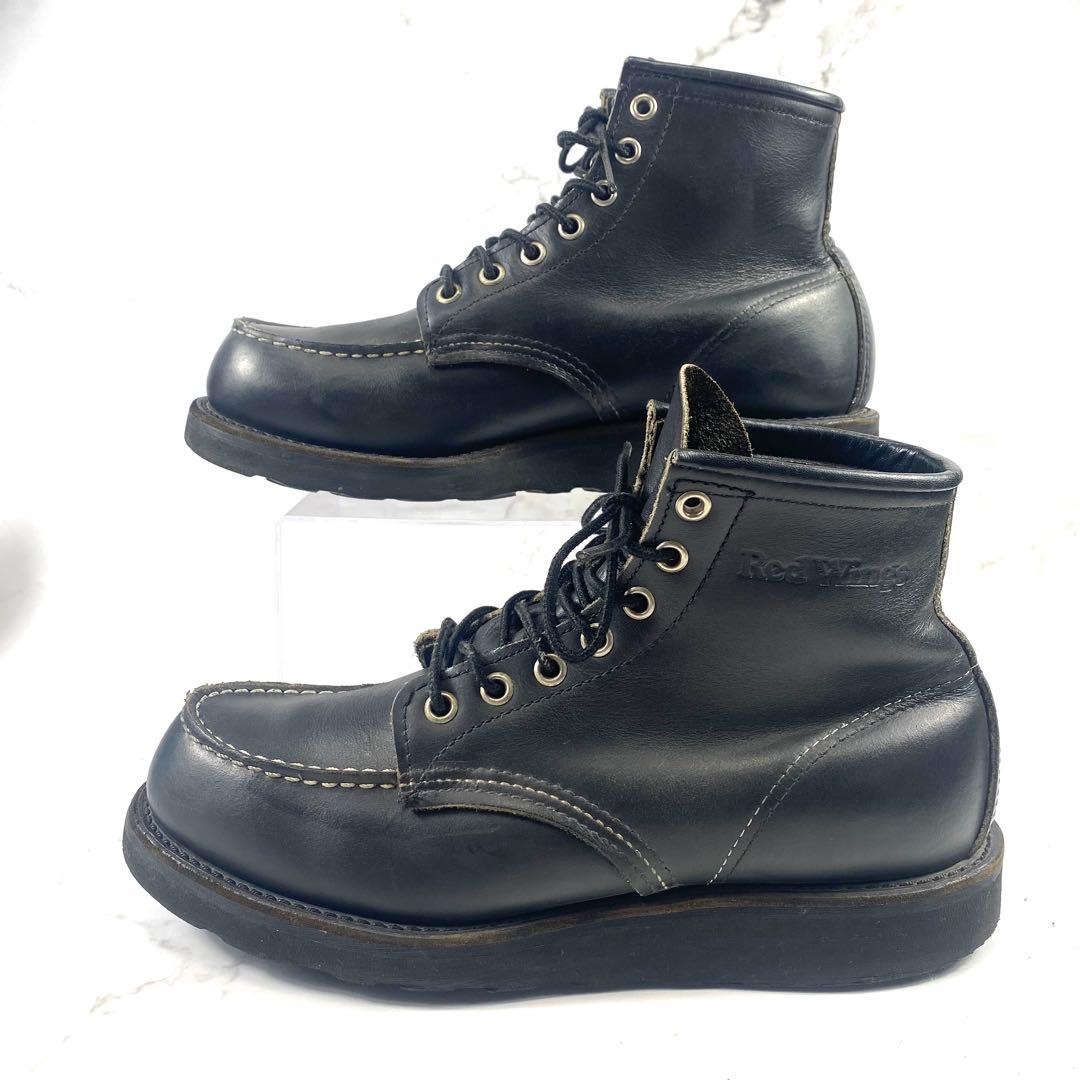 【美品 廃盤 】レッドウィング 8137 ブラックアウト モックトゥ 25.5
