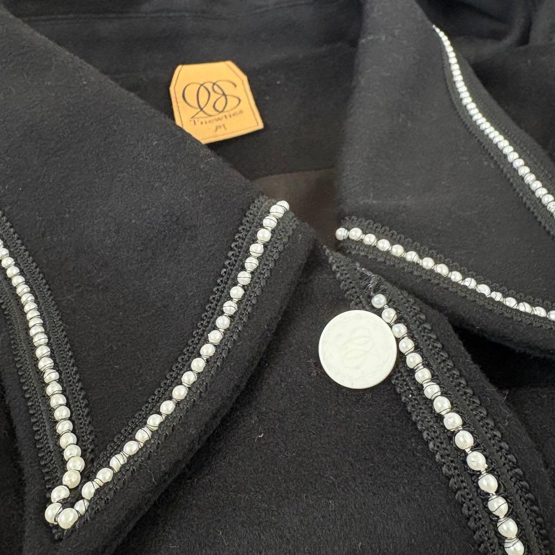 トゥエンティーズ 名入れされた懐中時計 コート ブラック M Tnewties