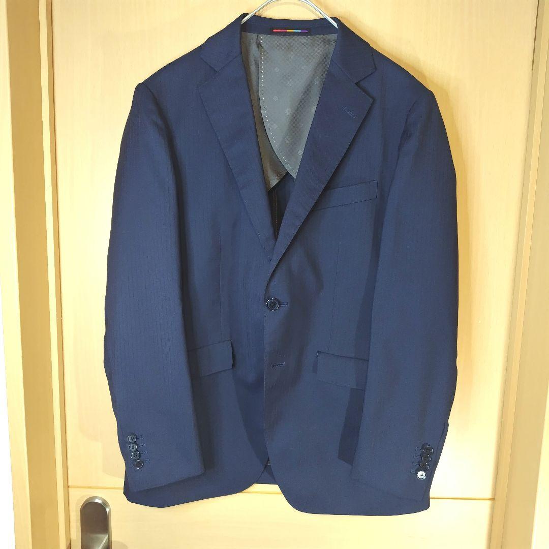 ORIHICA ３ピース スーツ セットアップ ネイビー ストライプ 94AB4