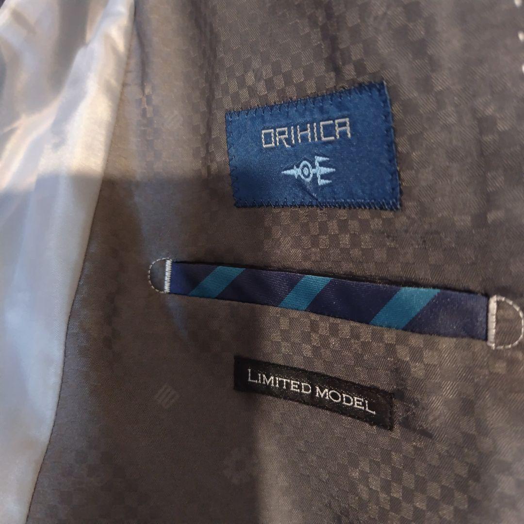 ORIHICA ３ピース スーツ セットアップ ネイビー ストライプ 94AB4