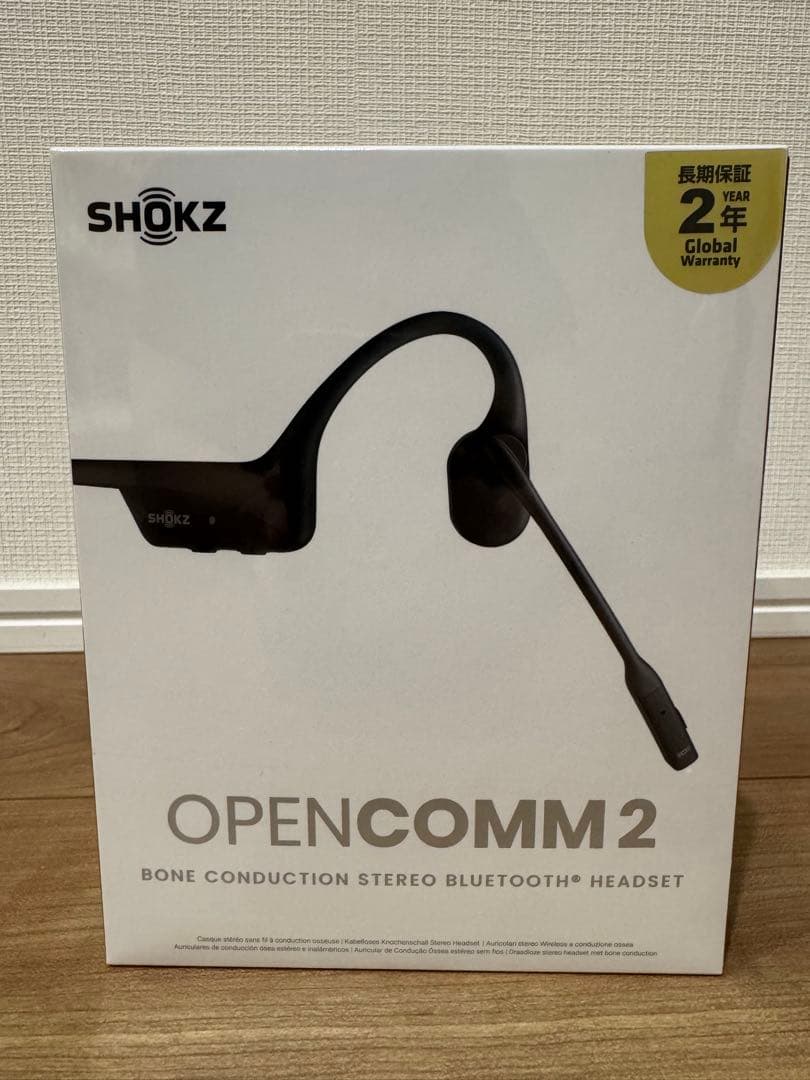 【新品未開封】SHOKZ OPENCOMM 2 ブラック　Bluetooth ③