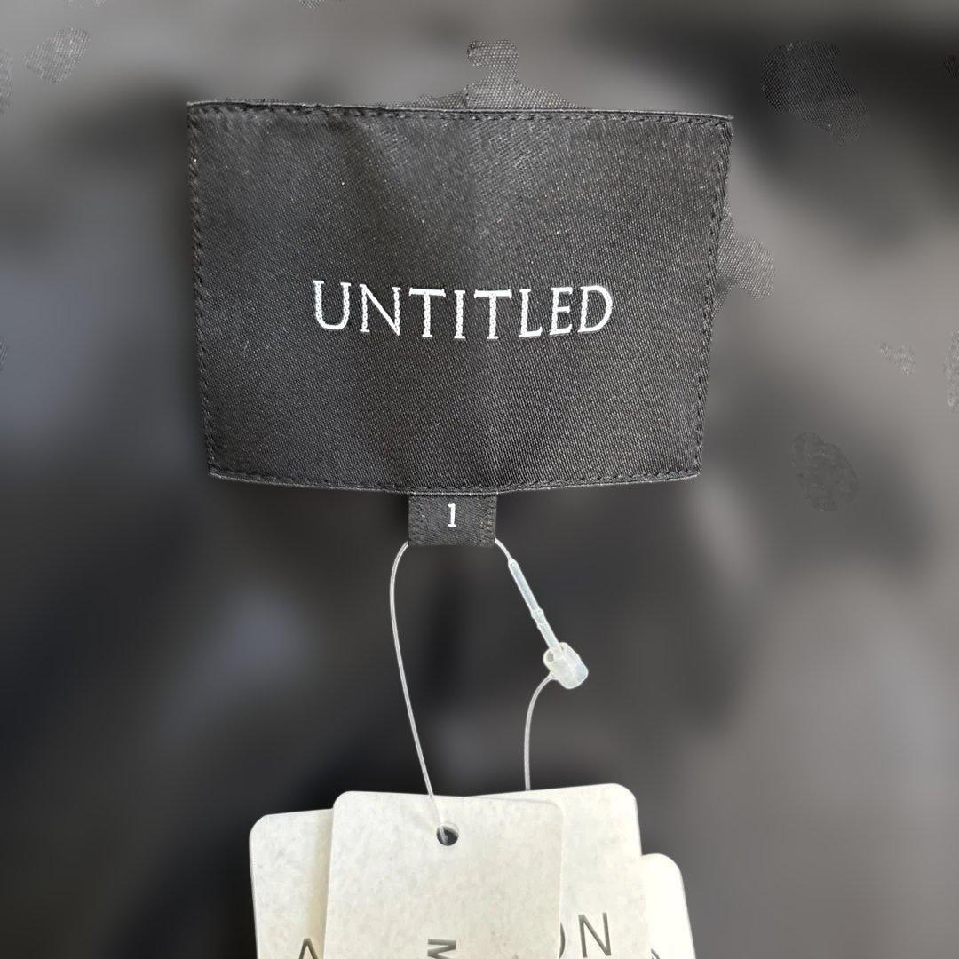 新品未使用　UNTITLED日本製ゆったりミドル丈ヘリンボーンPコート　タグ付き