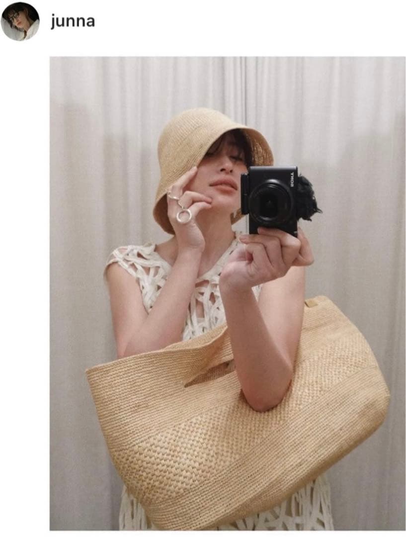 ETRE TOKYO ラフィアクロシェハット