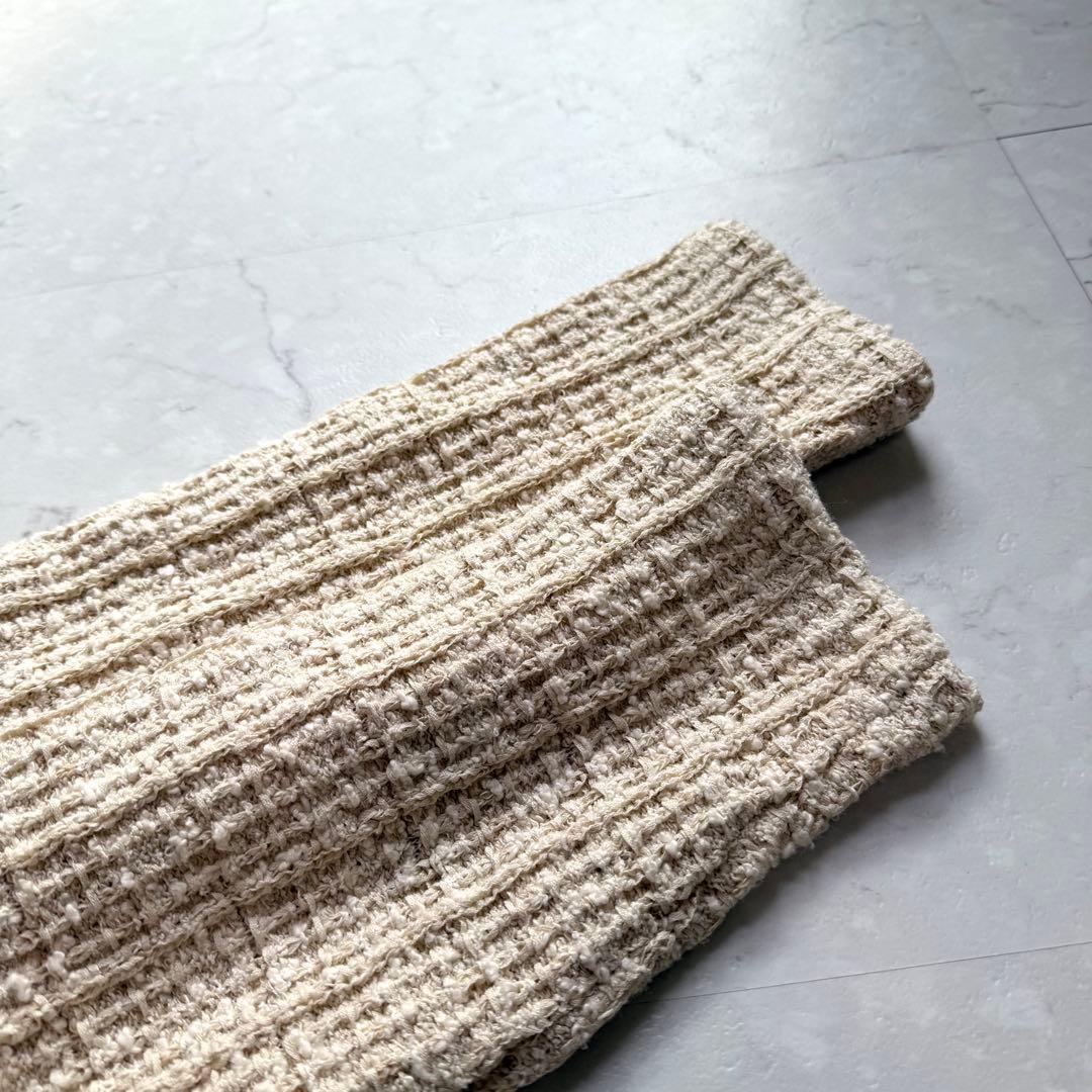 新品 カジュアルも、きちんとも ツイード柄のニットジャケット 北欧暮らしの道具店