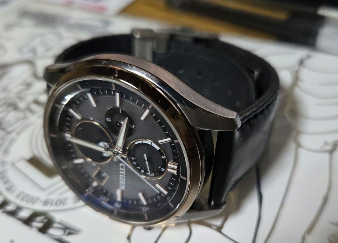 シチズン アテッサ ムーンフェイズ 電波ソーラー BY1004-17X