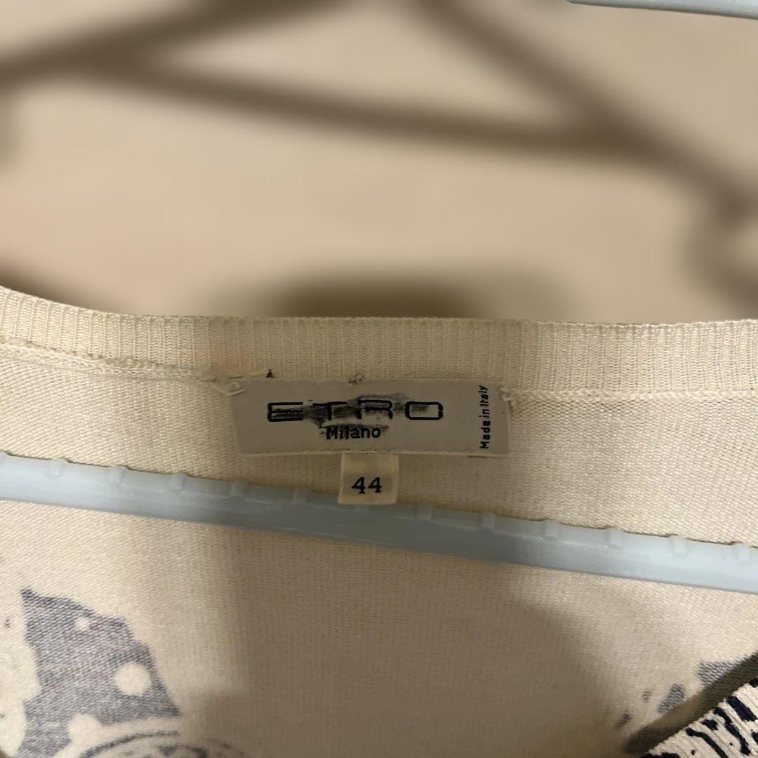 専用　　ETRO ペイズリー柄 長袖Tシャツ 44