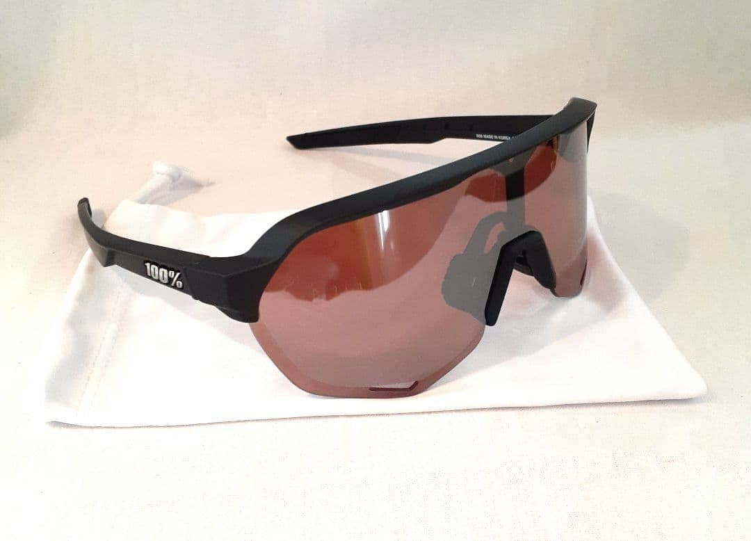 100% S2 ブラック クリムゾン ワンハンドレッド サングラス