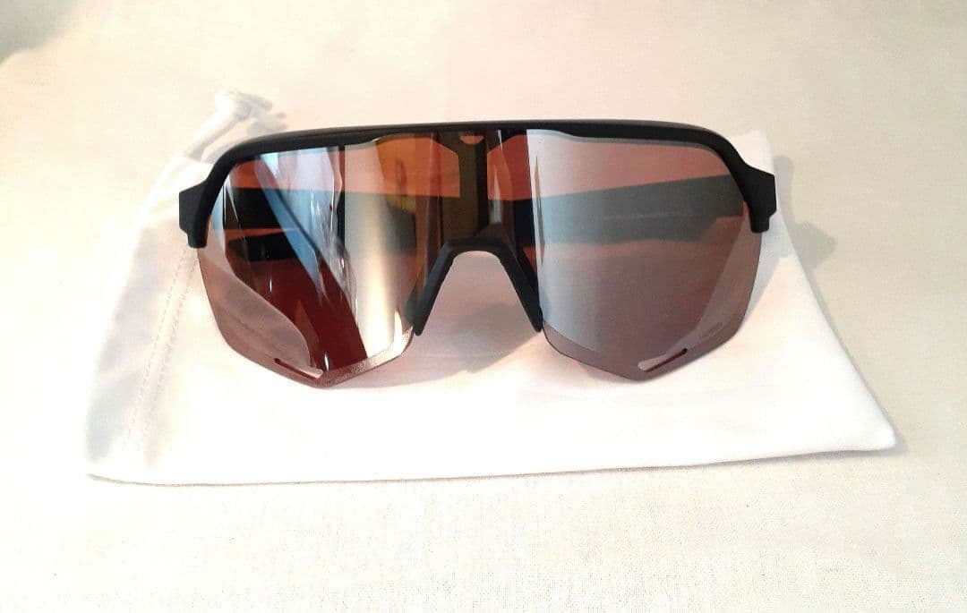 100% S2 ブラック クリムゾン ワンハンドレッド サングラス